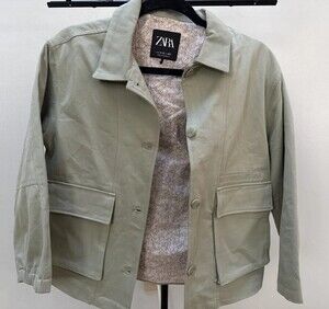 Zara Girls 11–12 Pistachio Green Jacket Spring Easter 🐣 💐preppy Tween Garden